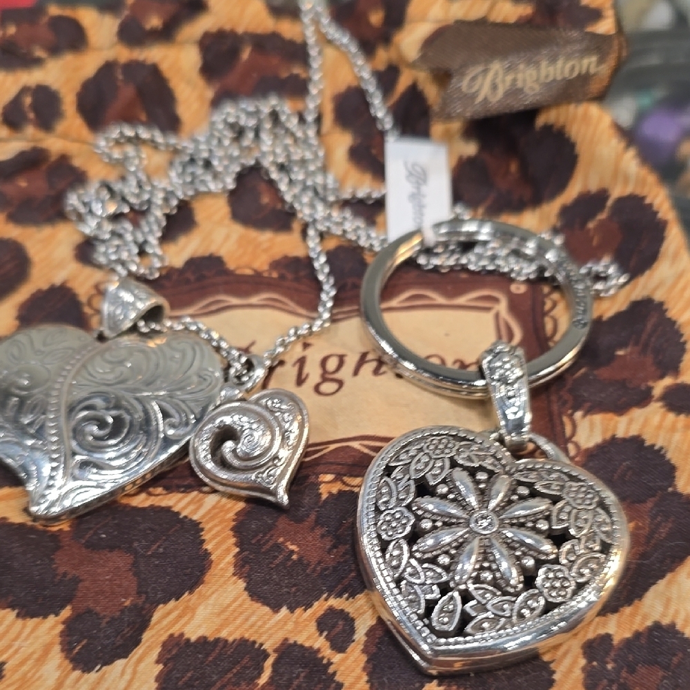 Brighton Silver Heart Jewelry Set
